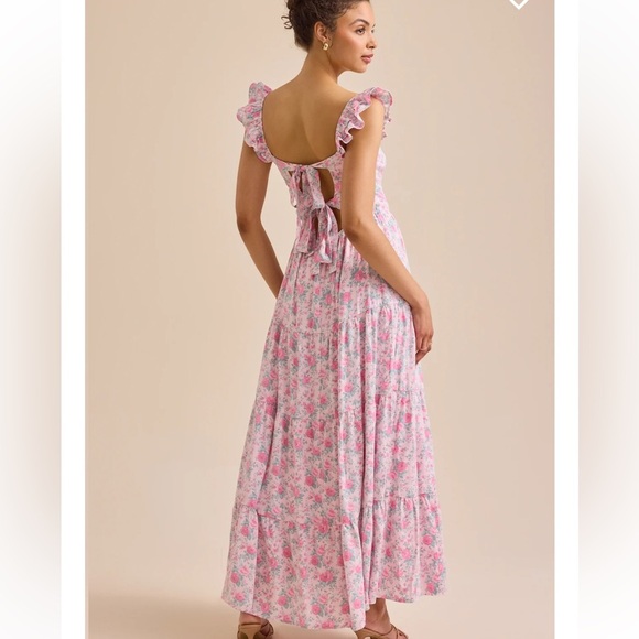 New with tags Altar’d state Brielle flutter sleeve maxi dress - Picture 4 of 4